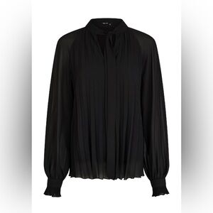 Marc Aurel Black Pleated Blouse